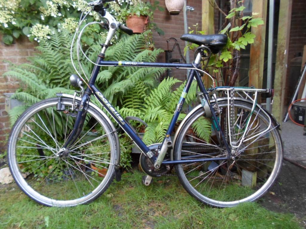 Herenfiets, Fietsen en Brommers, Fietsen | Heren | Sportfietsen en Toerfietsen, 28 inch, Gebruikt, Vering, Velgrem