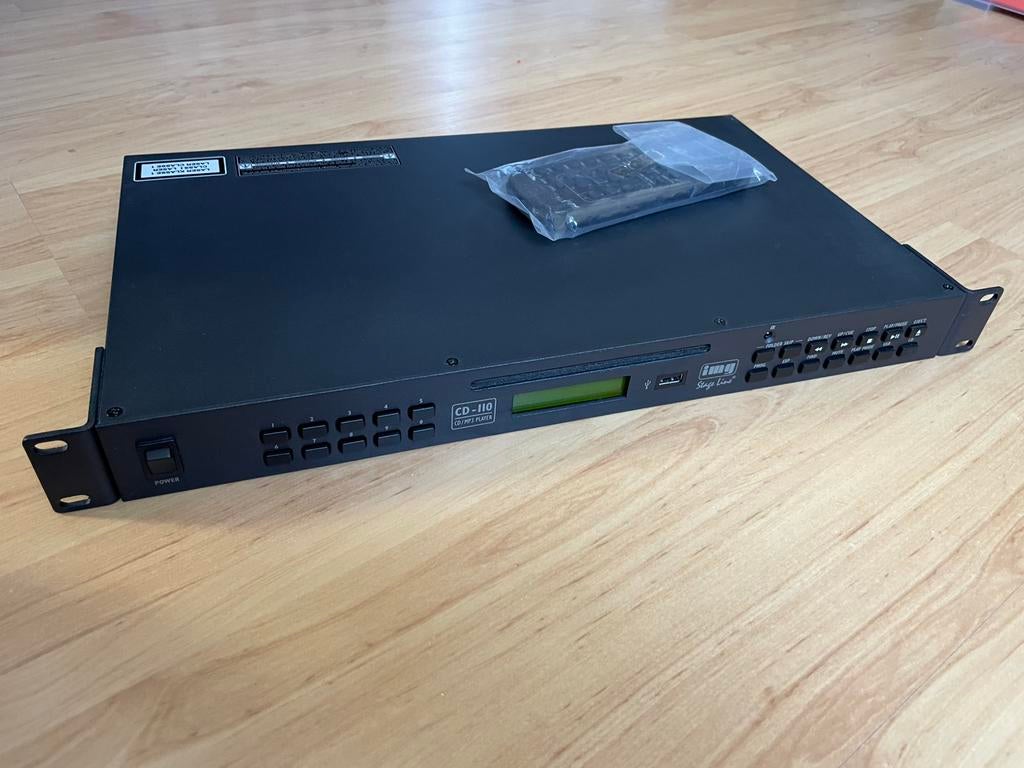 IMG Stage Line CD-110 CD/MP3 player 19”, Ophalen of Verzenden, Zo goed als nieuw, Audio