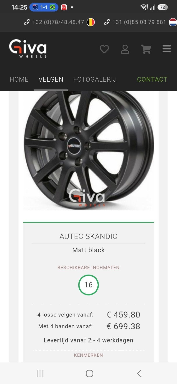 GEZOCHT setje autec wizzard opel 4x100, Ophalen, Nieuw
