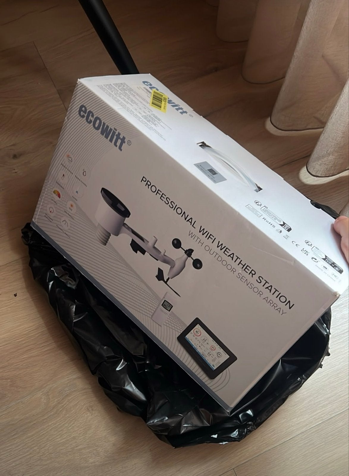 Ecowitt Professioneel WiFi Weerstation met Buitensensor, Ophalen of Verzenden, Nieuw, Weerstation