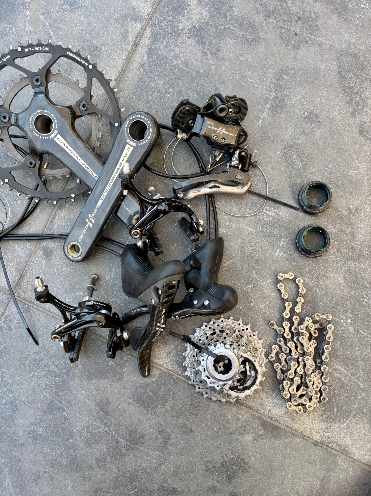 Campagnolo super record 11speed, Ophalen of Verzenden, Zo goed als nieuw