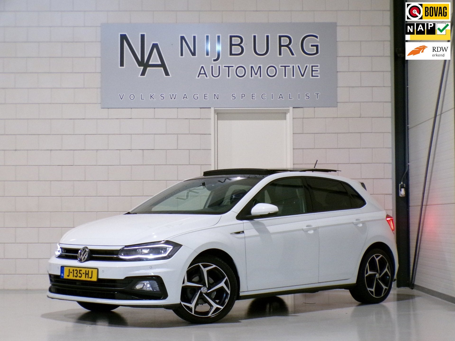 Volkswagen Polo 1.0 TSI Highline R-Line "Origineel NL!" 2x R, Auto's, Voorwielaandrijving, Dealer onderhouden, Gebruikt, Euro 6