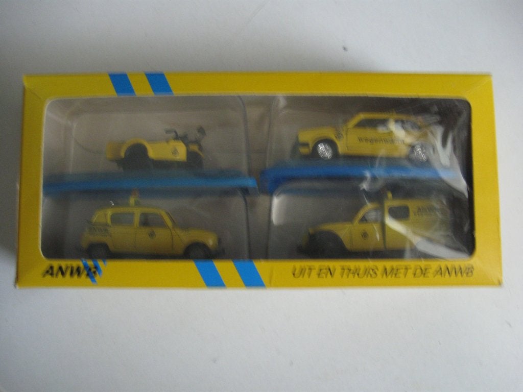 4 Artec voertuigen 40 jaar ANWB, Hobby en Vrije tijd, Overige merken, 1:32 tot 1:50, Overige typen, Ophalen of Verzenden