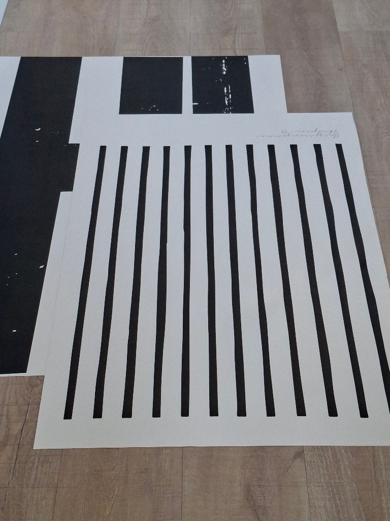 Poster HI 70x100   /  Poster Strepen 60x90, Ophalen, Rechthoekig Staand, Deurposter of groter, Zo goed als nieuw