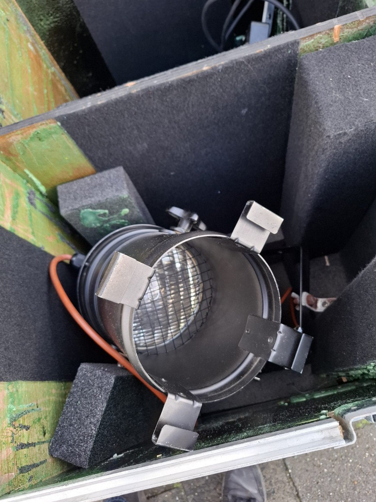 Set van 4 PAR-lampen met aansturing en kabels, Ophalen, Gebruikt, Licht, Kleur