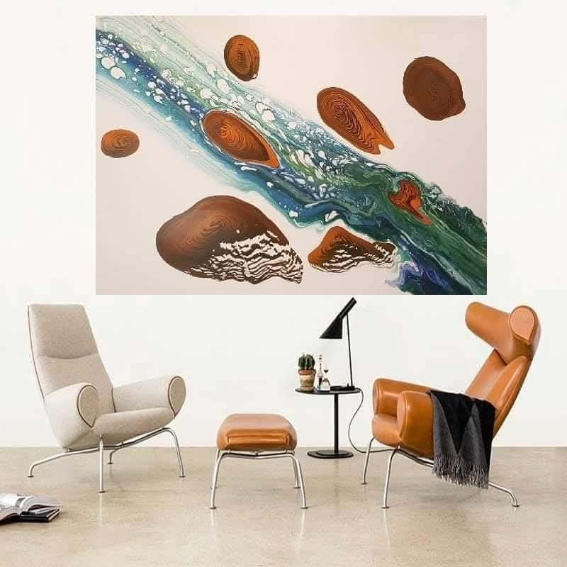 Moderen uniek schilderij, Antiek en Kunst, Kunst | Schilderijen | Abstract, Ophalen