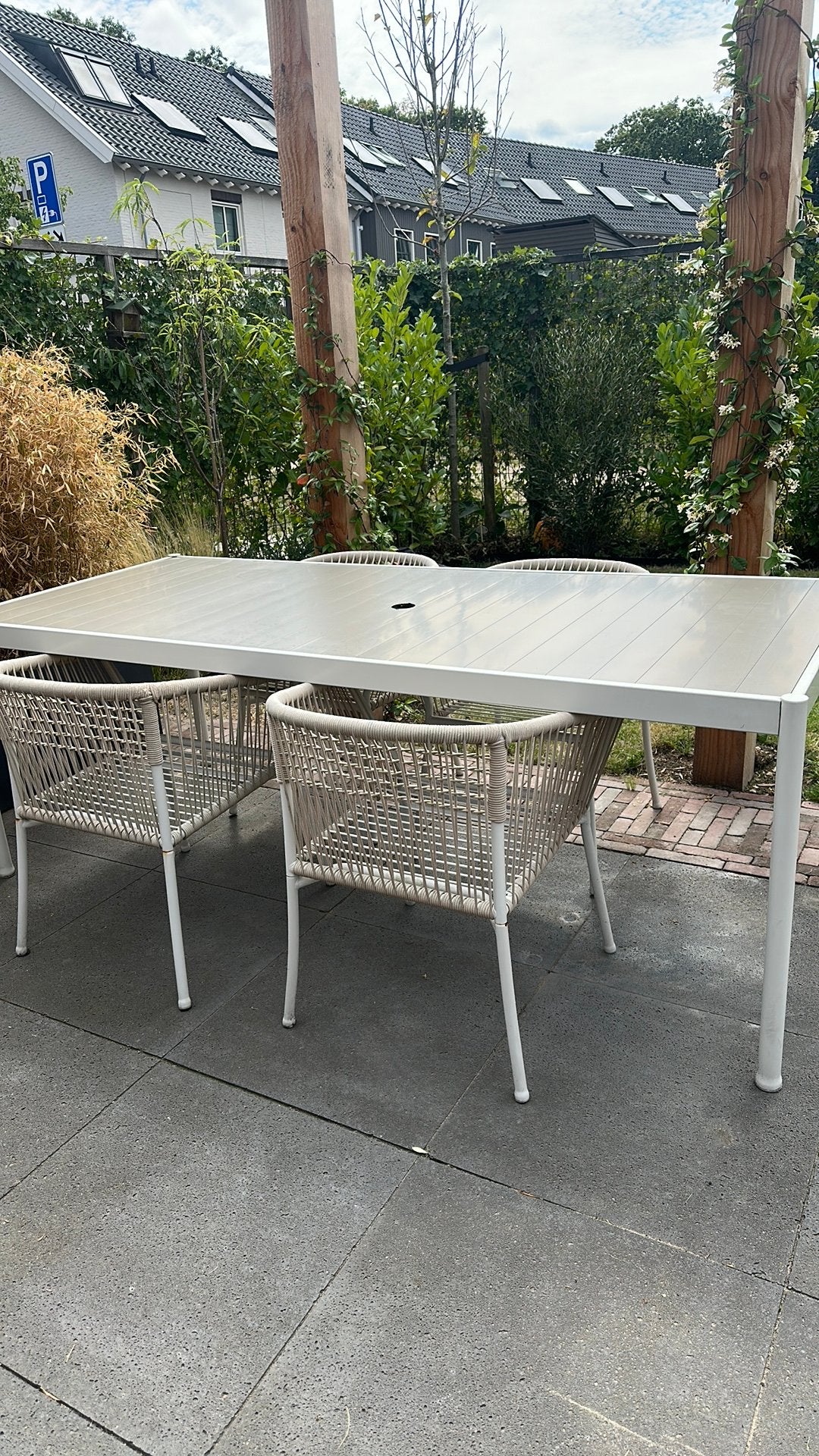 Segeron Ikea buitentafel 200x80, Ophalen of Verzenden, Gebruikt, Overige materialen