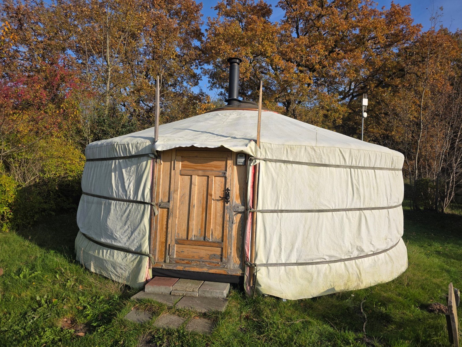 Yurt Living Yurt - Compleet met platform en kachel, Ophalen, Gebruikt, Meer dan 6