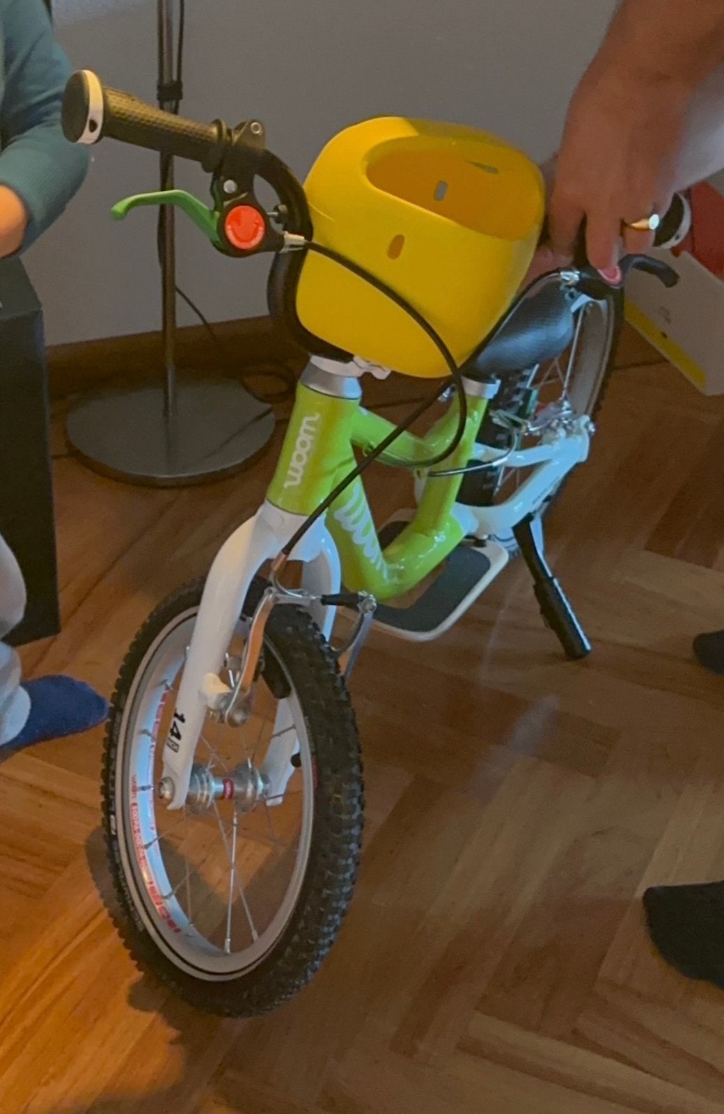 Woom GO 1 PLUS loopfiets (14”)– zo goed als nieuw, Fietsen en Brommers, Ophalen of Verzenden, Zo goed als nieuw, Schijfrem, Minder dan 16 inch