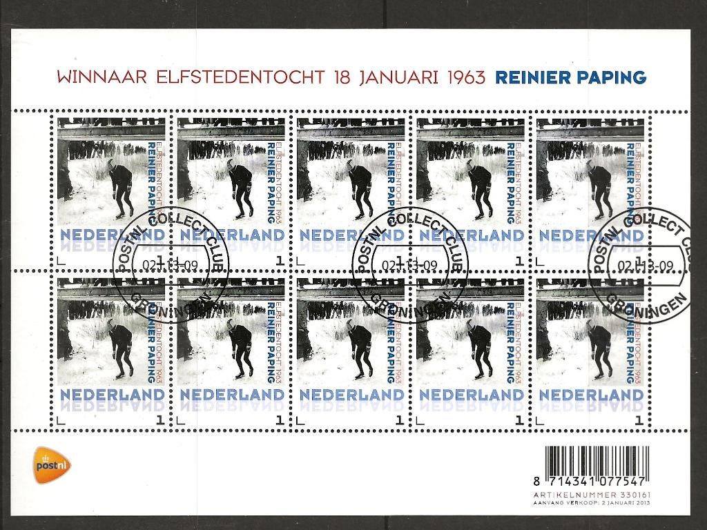 Vel reinier paping no v3012, gestempeld, Postzegels en Munten, Postzegels | Nederland, Ophalen of Verzenden, Gestempeld