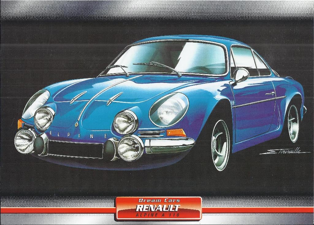 Ma28 foto renault alpine a 110, Ophalen of Verzenden, 1980 tot heden, Zo goed als nieuw, Overige onderwerpen
