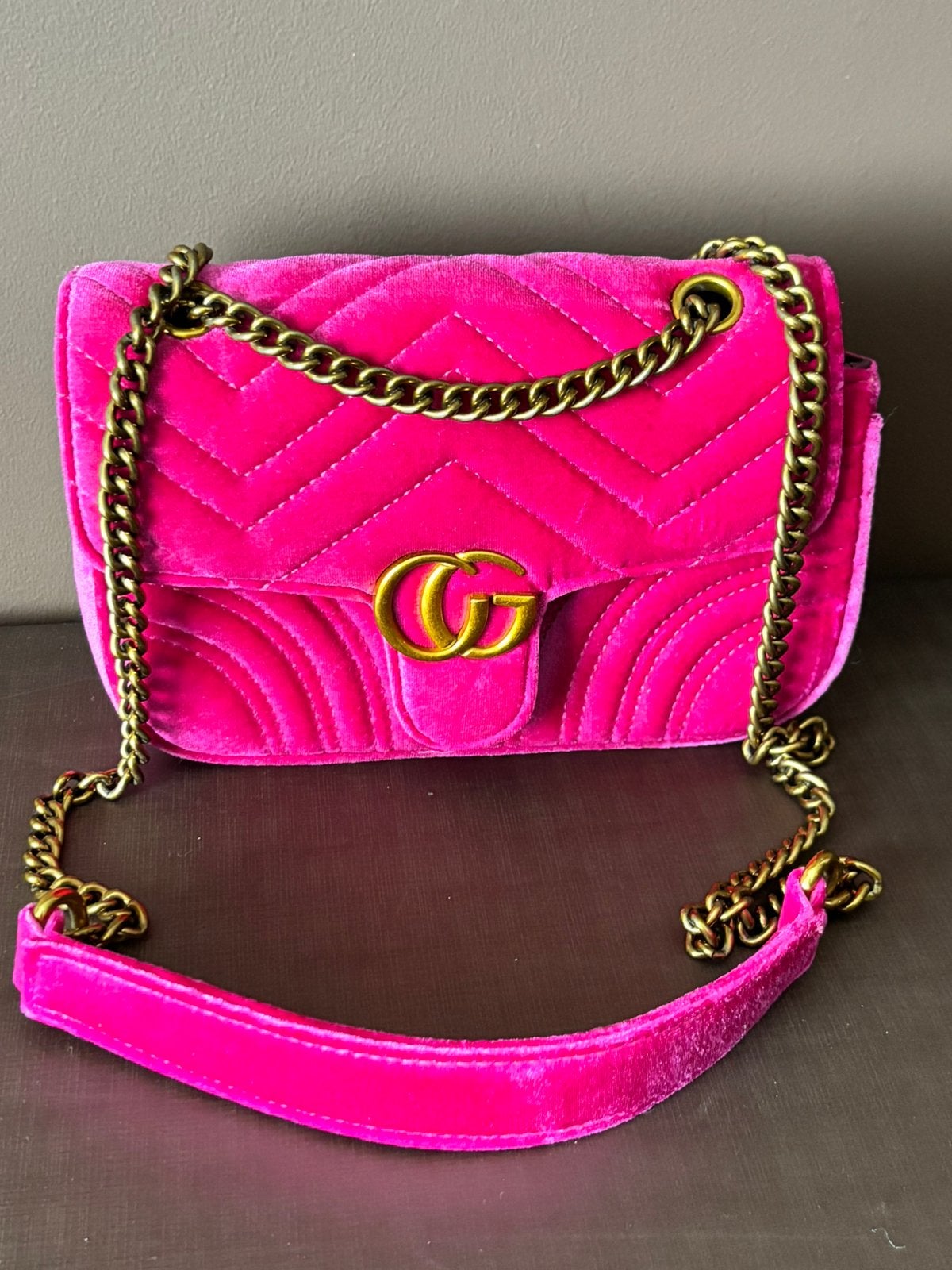 Gucci stijl tas roze, Ophalen of Verzenden, Zo goed als nieuw, Roze, Schoudertasje