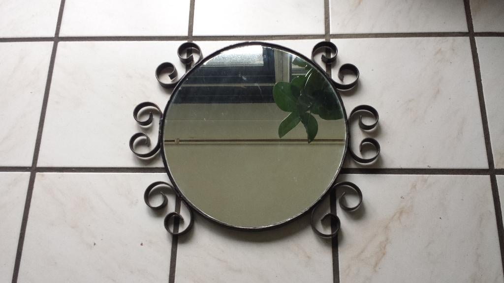 ronde spiegel 40 cm., Minder dan 50 cm, Ophalen of Verzenden, Zo goed als nieuw, Minder dan 100 cm
