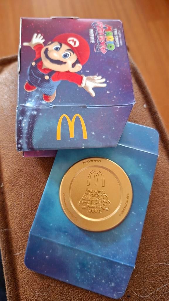 Super Mario Galaxy Movie McDonald's munt, Verzamelen, Speelgoed, Ophalen of Verzenden
