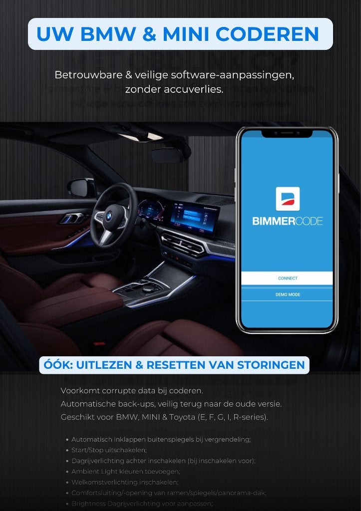 BMW Coderen / Opties Ontgrendelen 🚙 OBDLink + Bimmercode, Ophalen, Nieuw, Mini