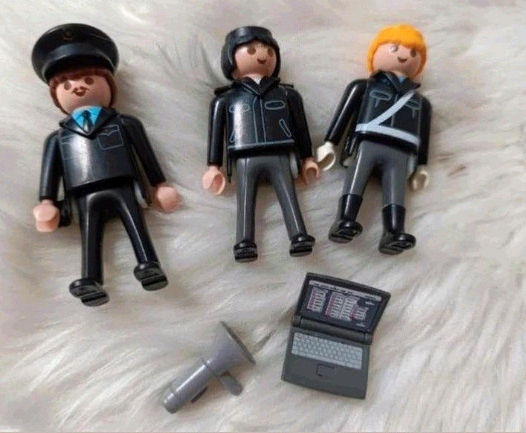 Playmobil Figuren: Politieagenten met accessoires, Ophalen of Verzenden, Gebruikt, Complete set, Figuren