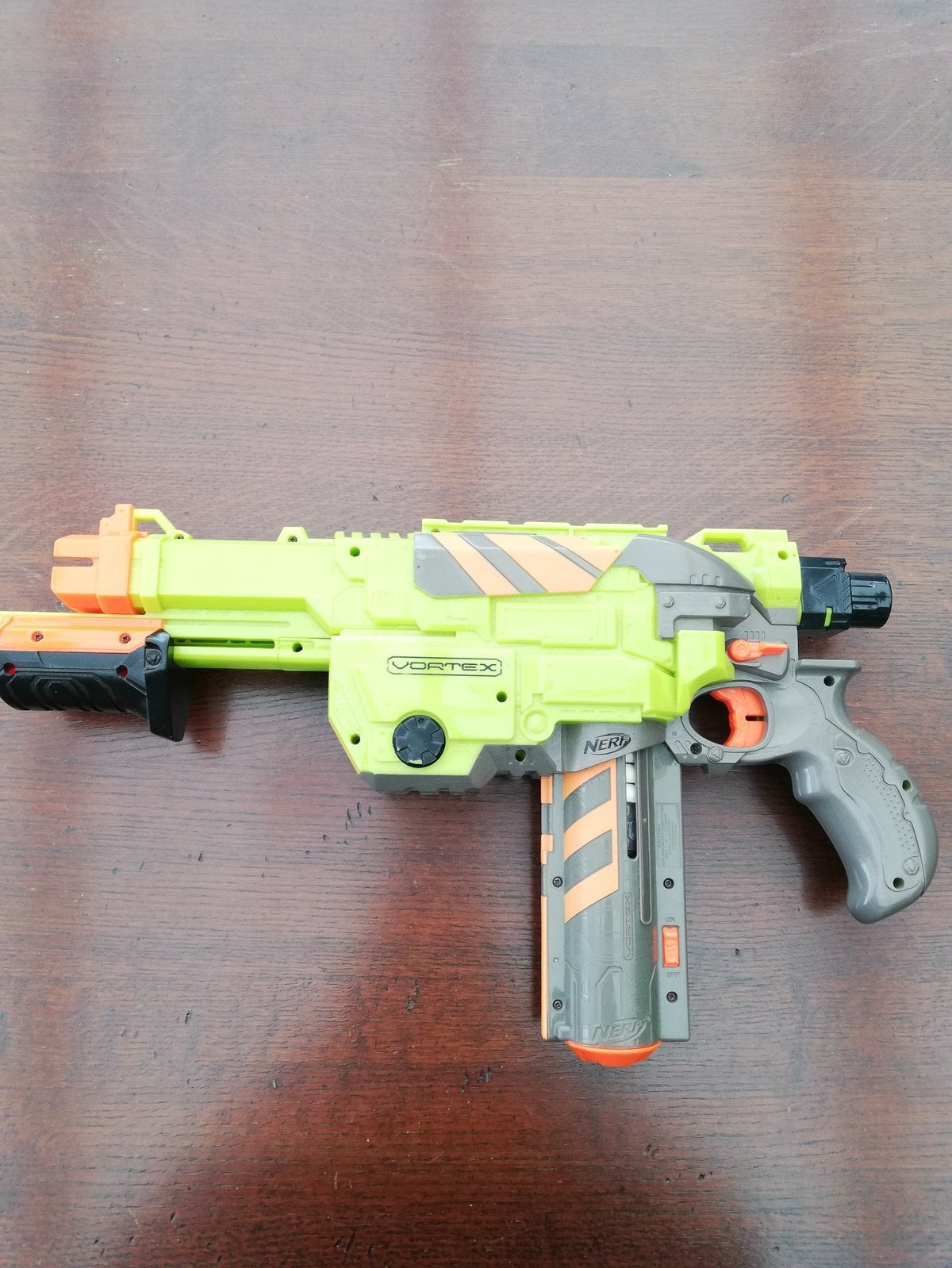 Nerf Vortex Blaster met magazijn en schijfjes, Ophalen of Verzenden, Gebruikt, Jongen of Meisje