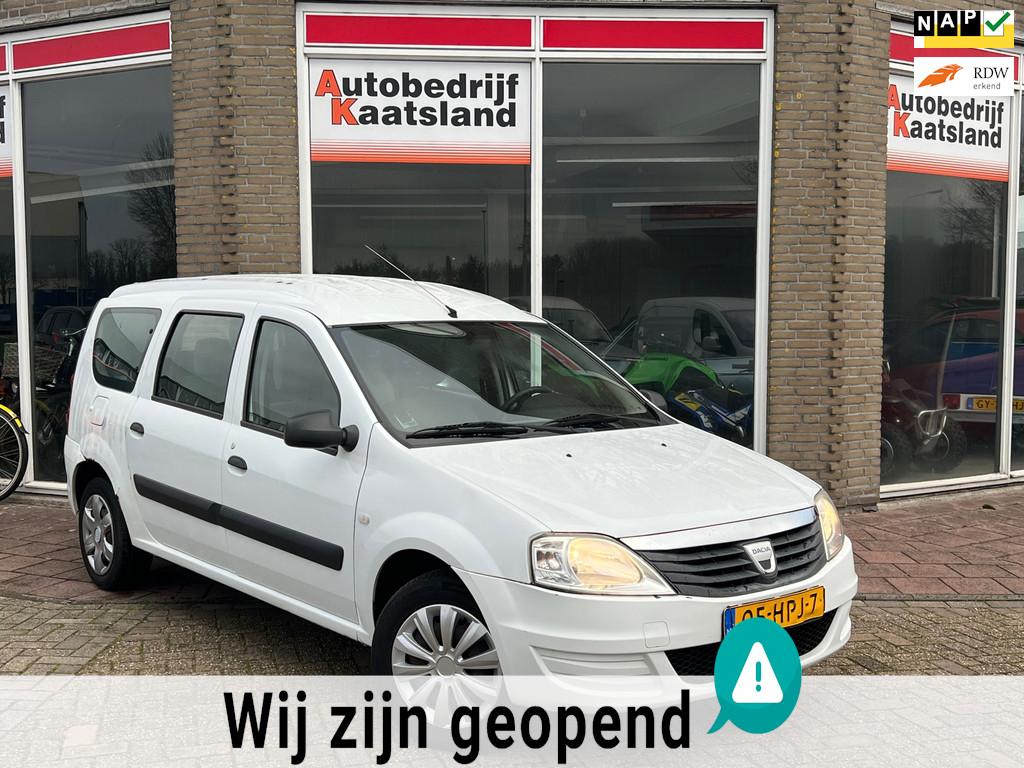 Dacia Logan MCV 1.6 Ambiance 7P - Airco -, Auto's, Dacia, Stof, Gebruikt, Zwart, 4 cilinders