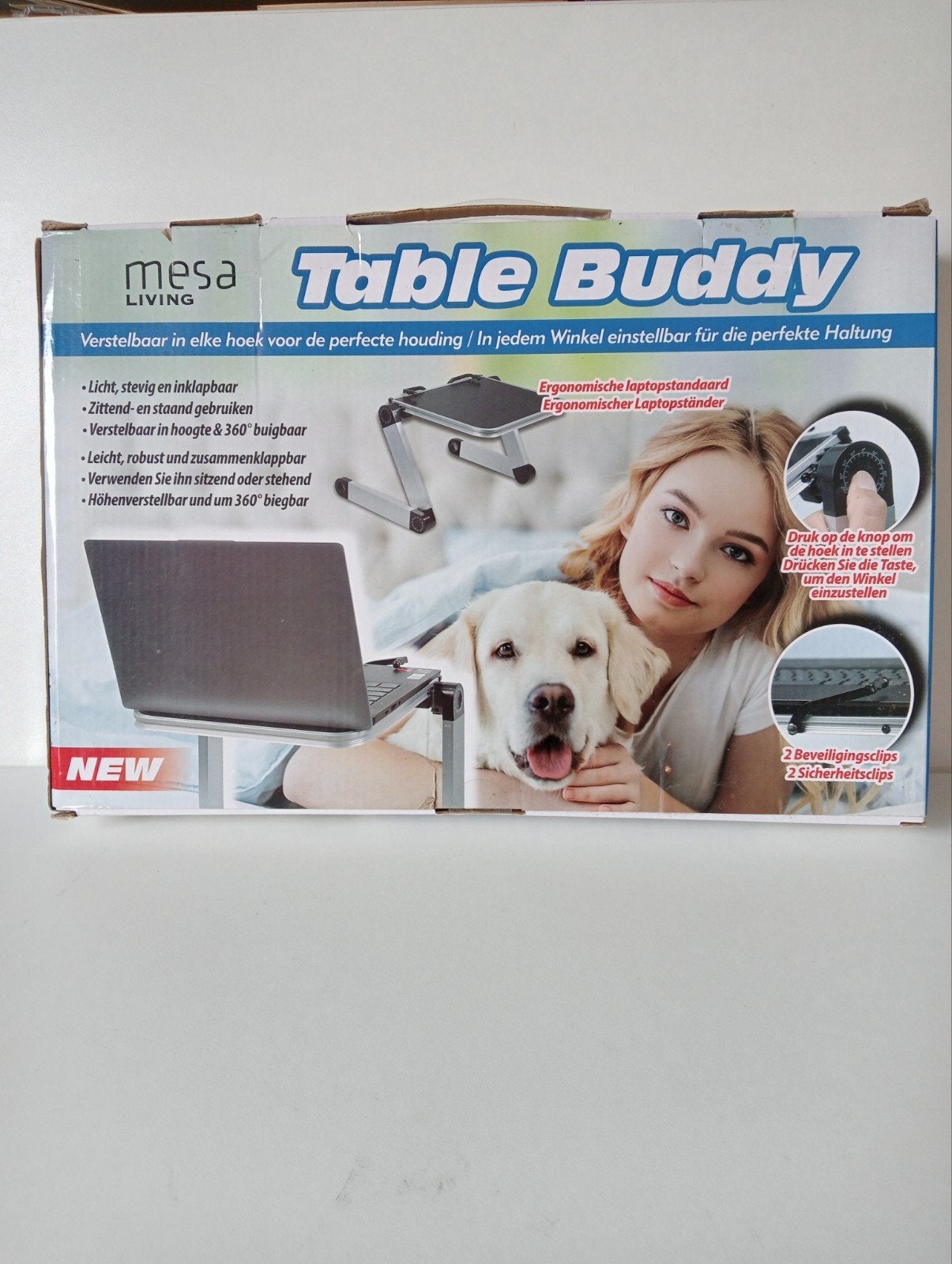 Mesa Living Table Buddy Laptopstandaard - Nieuw, Ophalen of Verzenden, Nieuw, Mesa, In hoogte verstelbaar