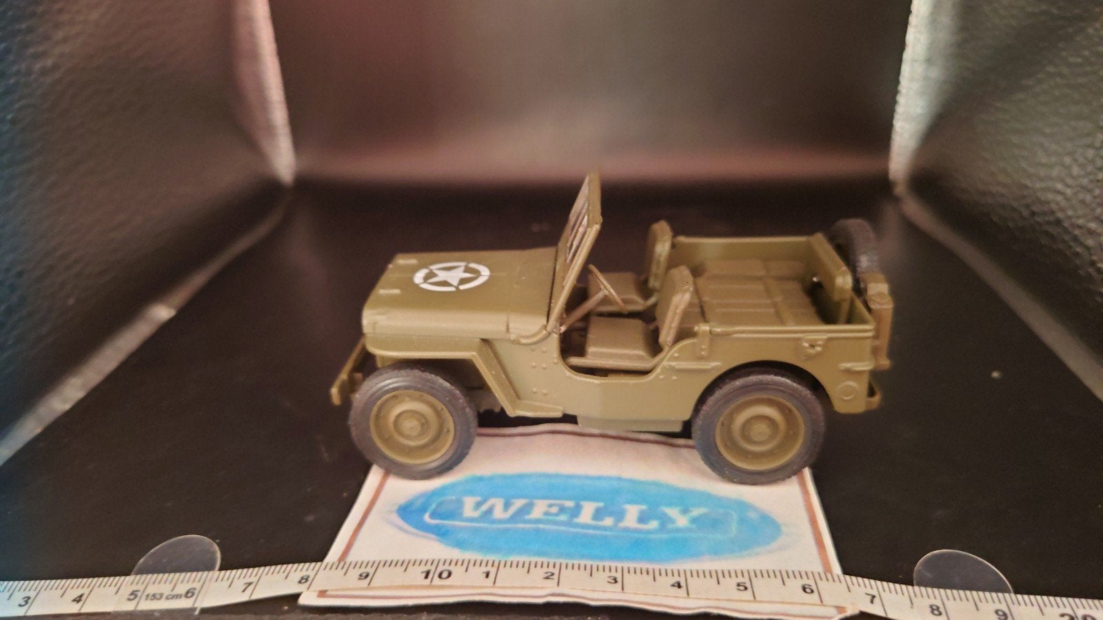 Welly 1:43 Willy's Jeep - Militair Voertuig Model, Hobby en Vrije tijd, Modelauto's | 1:43, Ophalen of Verzenden, Zo goed als nieuw