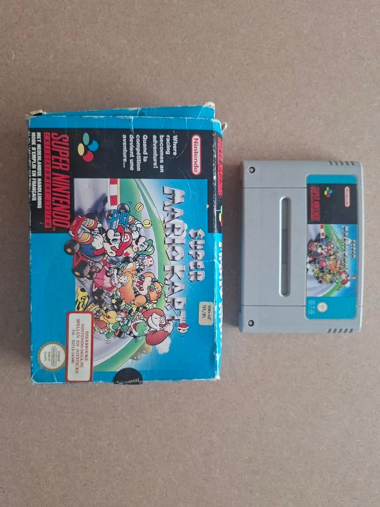 Super Mario Kart SNES met doos, Ophalen of Verzenden