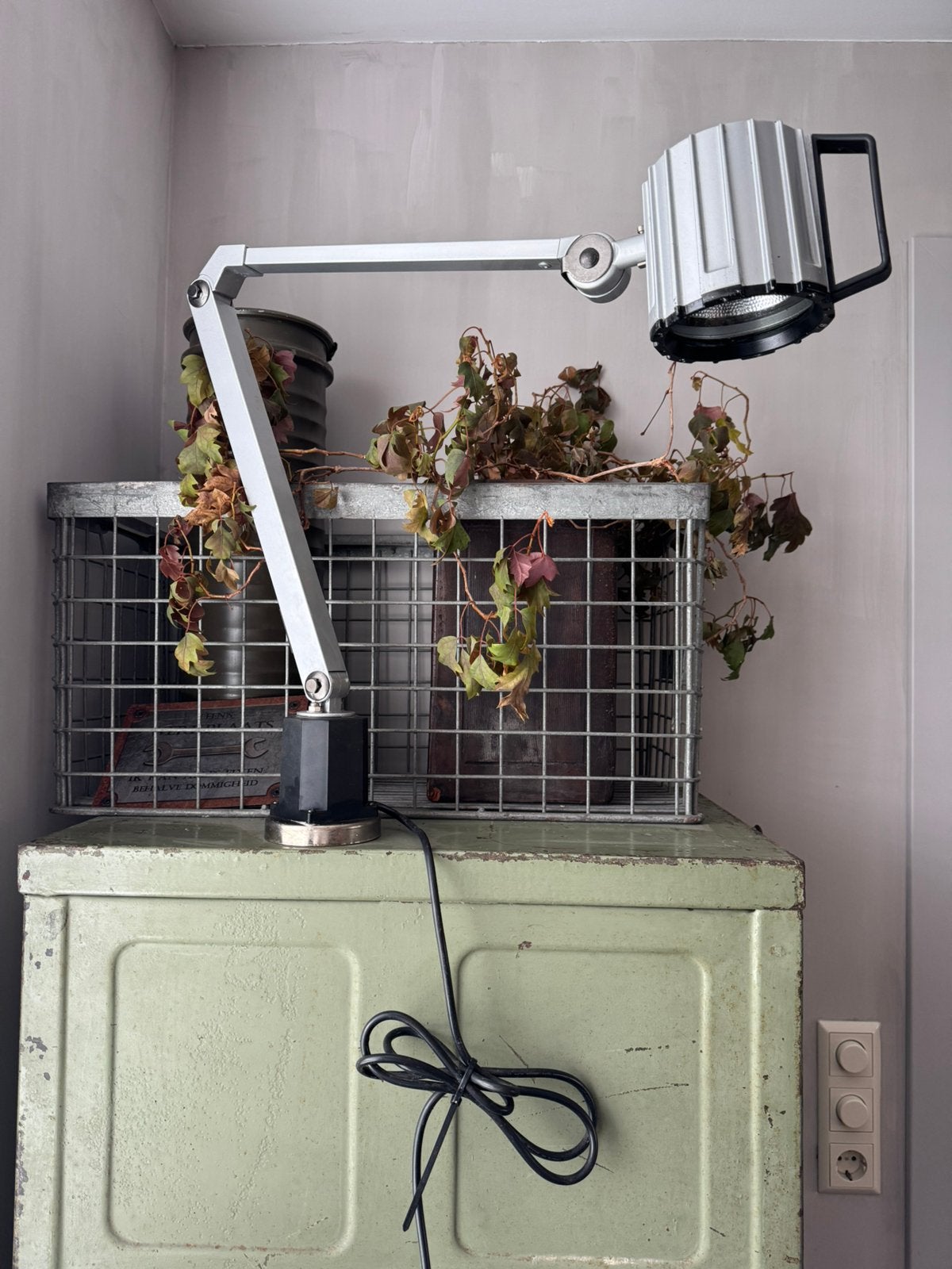 Industriële bureaulamp / tafellamp, Antiek en Kunst, Ophalen