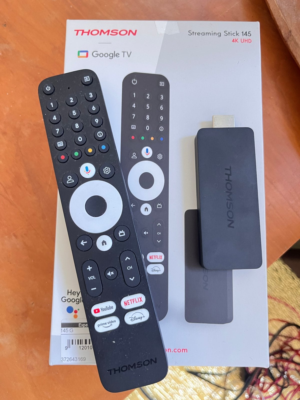 Thomson Streaming Stick 145 4K UHD met Google TV, Ophalen, Nieuw, HDMI, Zonder harde schijf