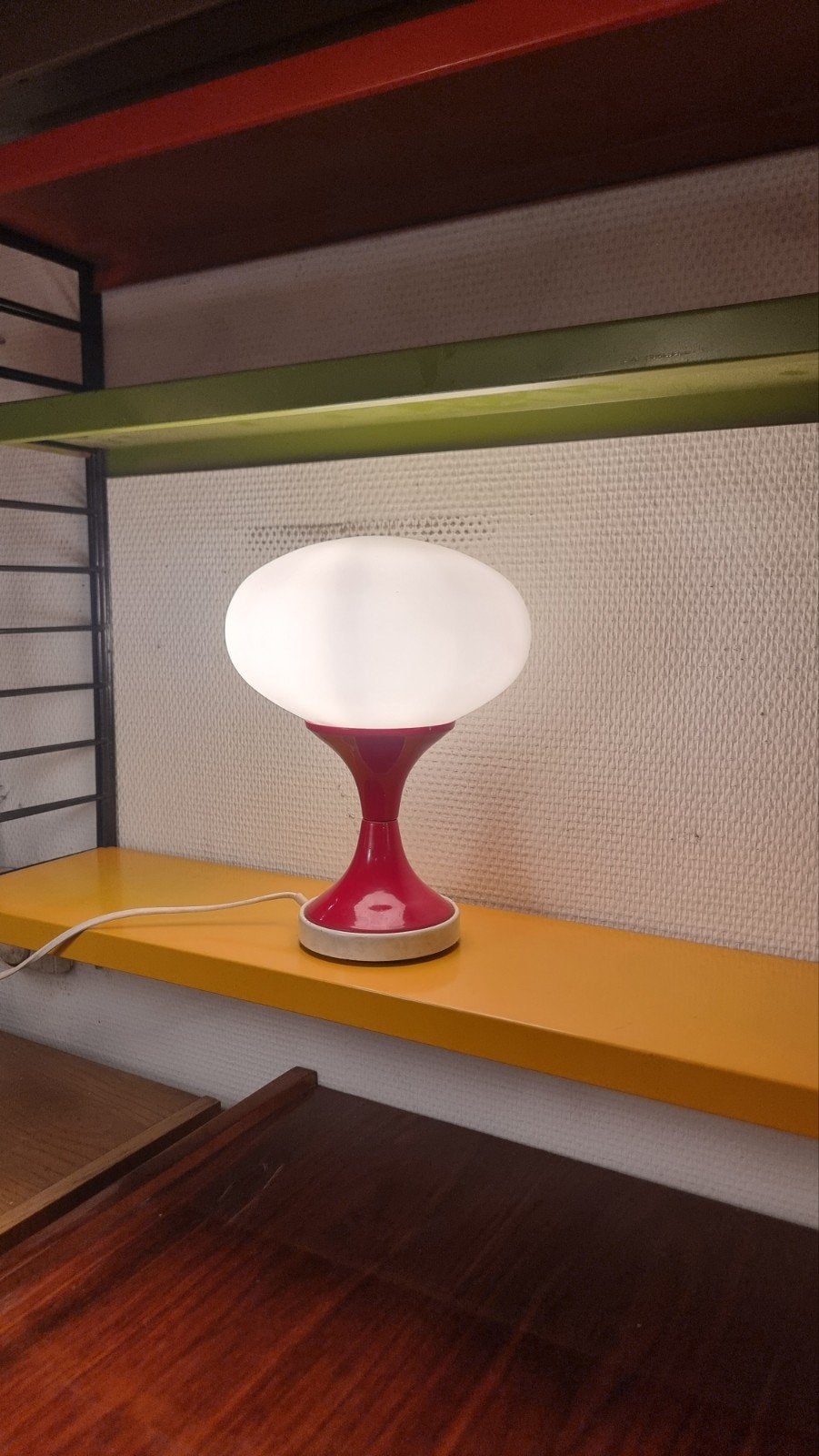 Vintage UFO tafellamp mushroom jaren 50 60, Huis en Inrichting, Lampen | Tafellampen, Ophalen, Gebruikt, ,, ,