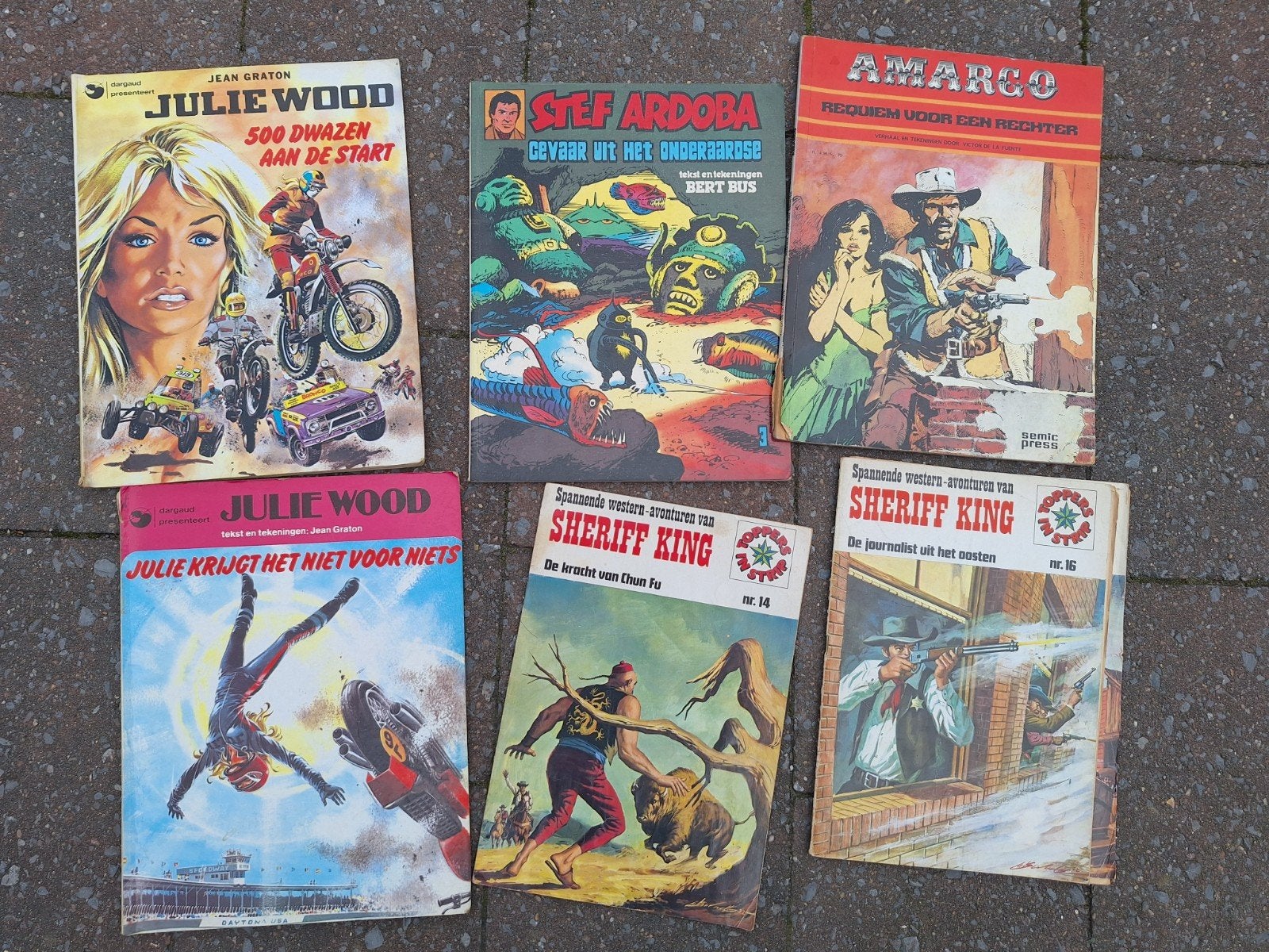western strip en stunt strips, Meerdere stripboeken, Ophalen, Gelezen