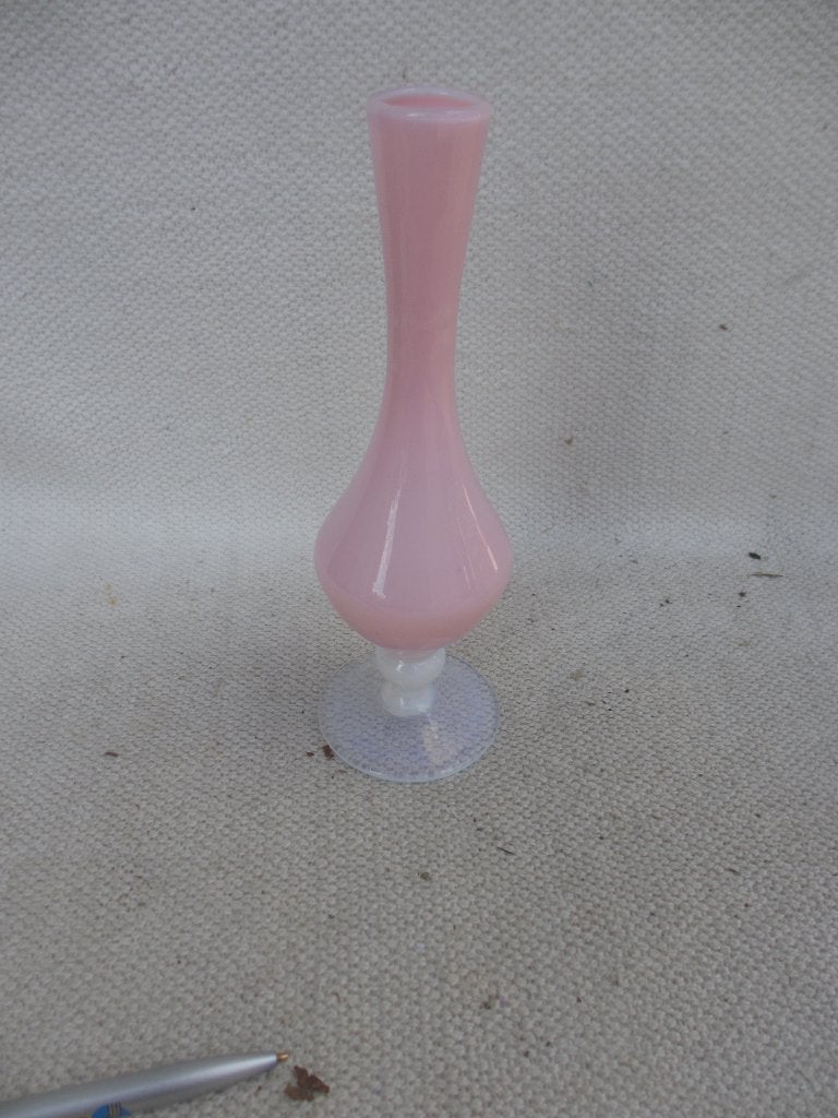Vintage opaline Murano vaas jaren 60, Ophalen of Verzenden