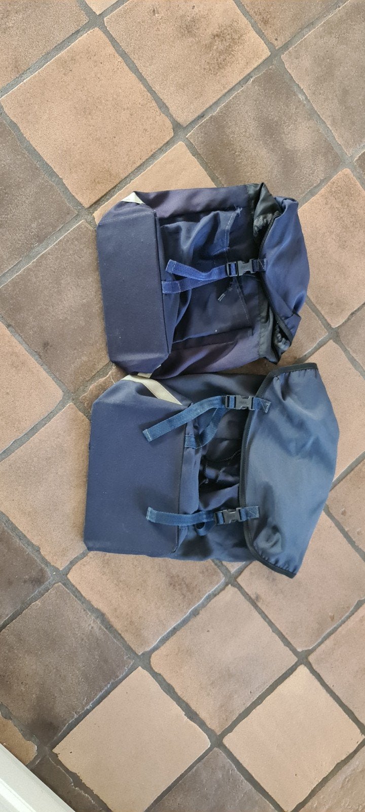 Fietstassen - Donkerblauw - Gebruikt, Ophalen of Verzenden, Gebruikt, Onbekend