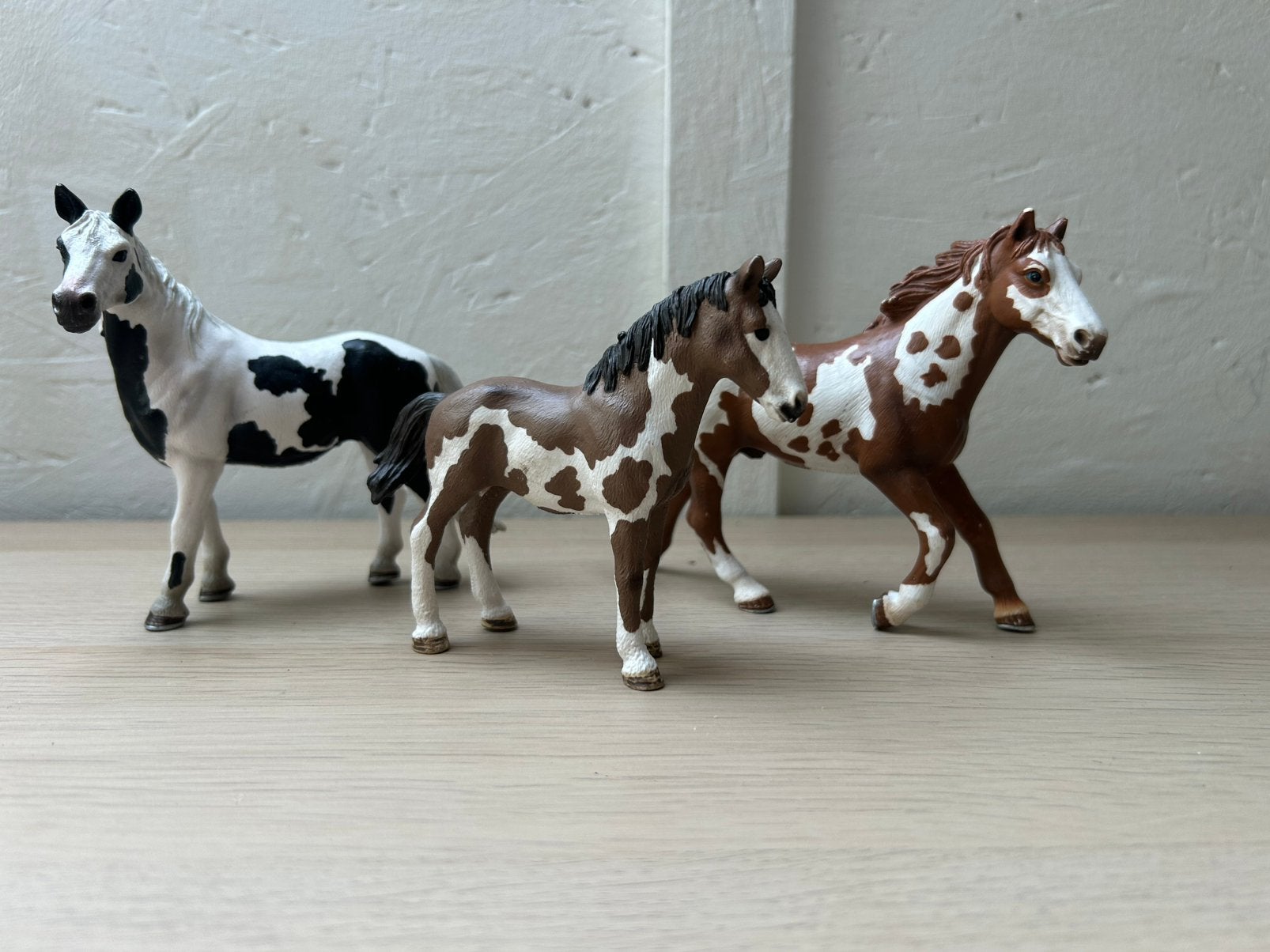 Schleich pinto familie, Ophalen of Verzenden, Zo goed als nieuw, Paard, Beeldje of Figuurtje