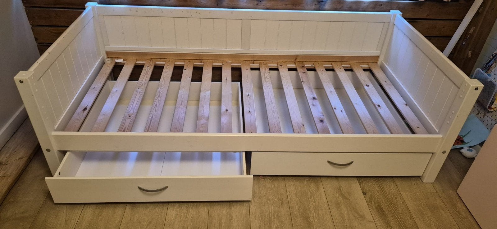 Kinderbed met lades, Ophalen, Gebruikt, 180 cm of meer, 85 tot 100 cm