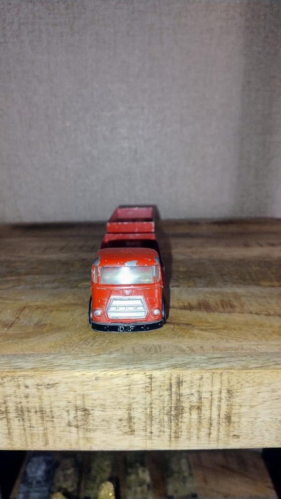 Lion Car Daf Kikker met Aanhangwagen - Vintage Speelgoed, Ophalen of Verzenden, Gebruikt