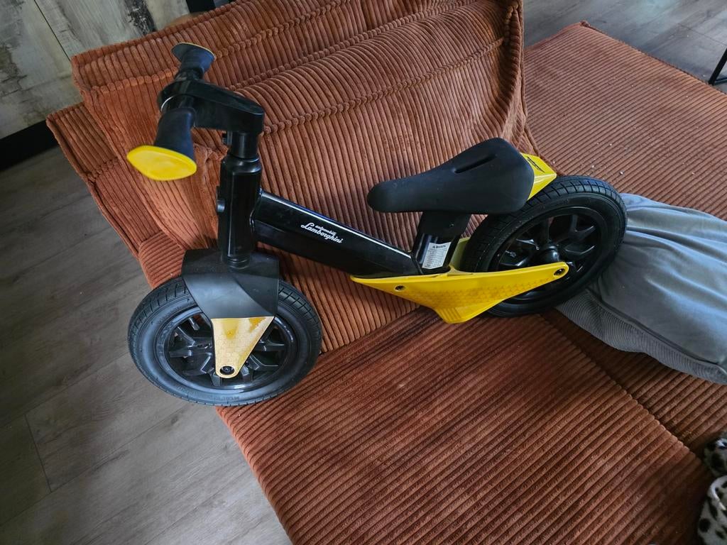 Lamborghini loopfiets - Zwart/Geel, Ophalen of Verzenden, Nieuw, Loopfiets