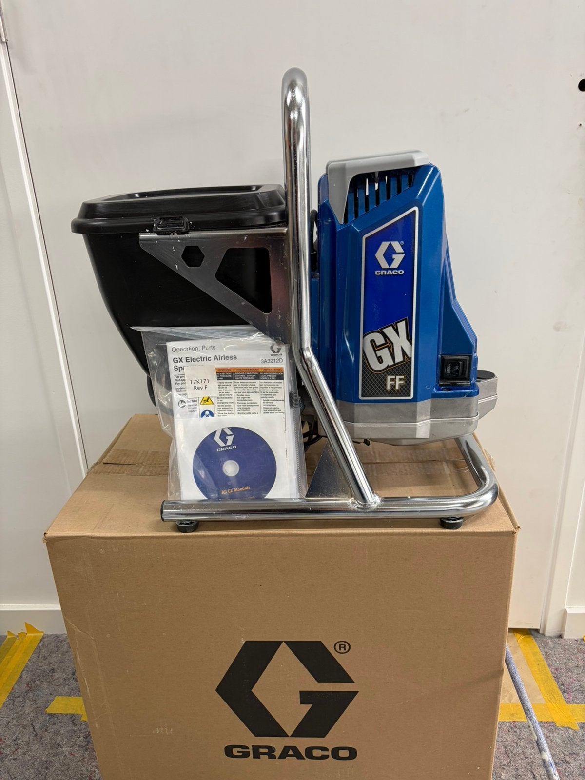 Graco verfspuit gx ff, Ophalen of Verzenden, Zo goed als nieuw, Verfspuit of Verfpomp