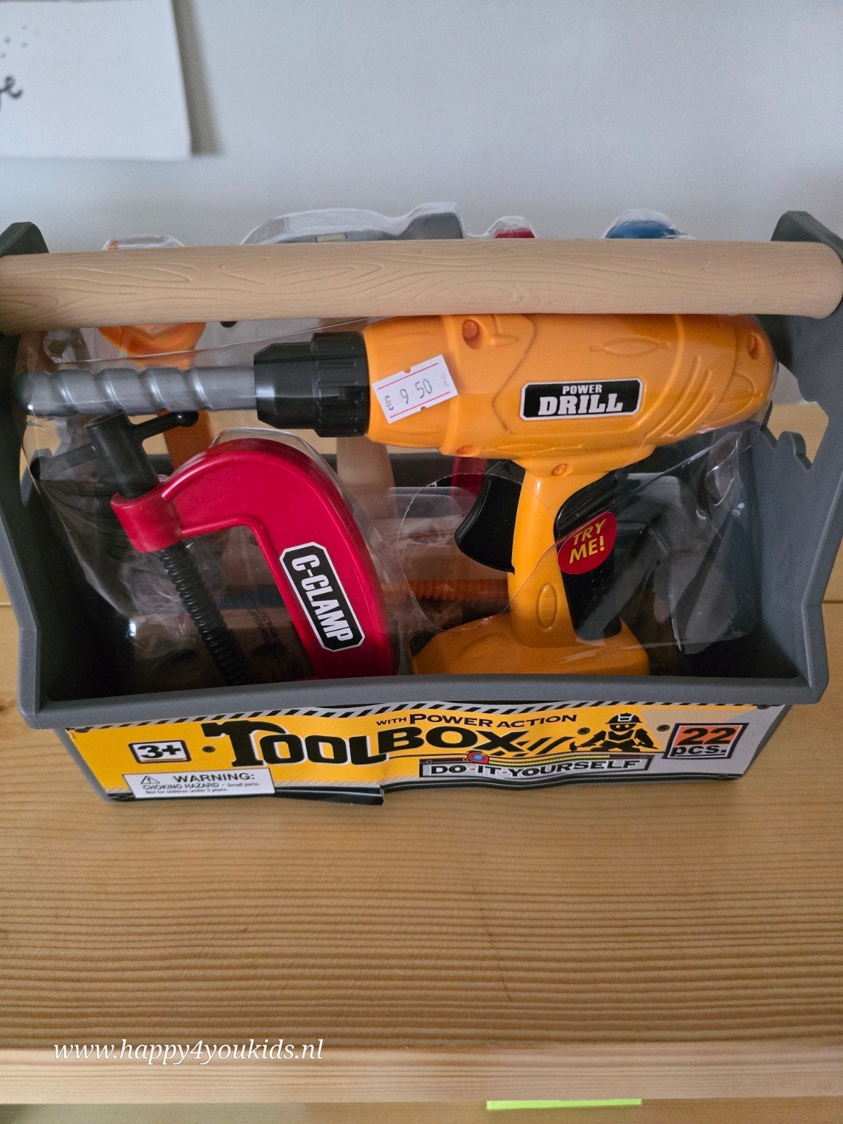 Speelgoed gereedschapskist met boormachine en accessoires, Ophalen of Verzenden, Nieuw, Knutselen