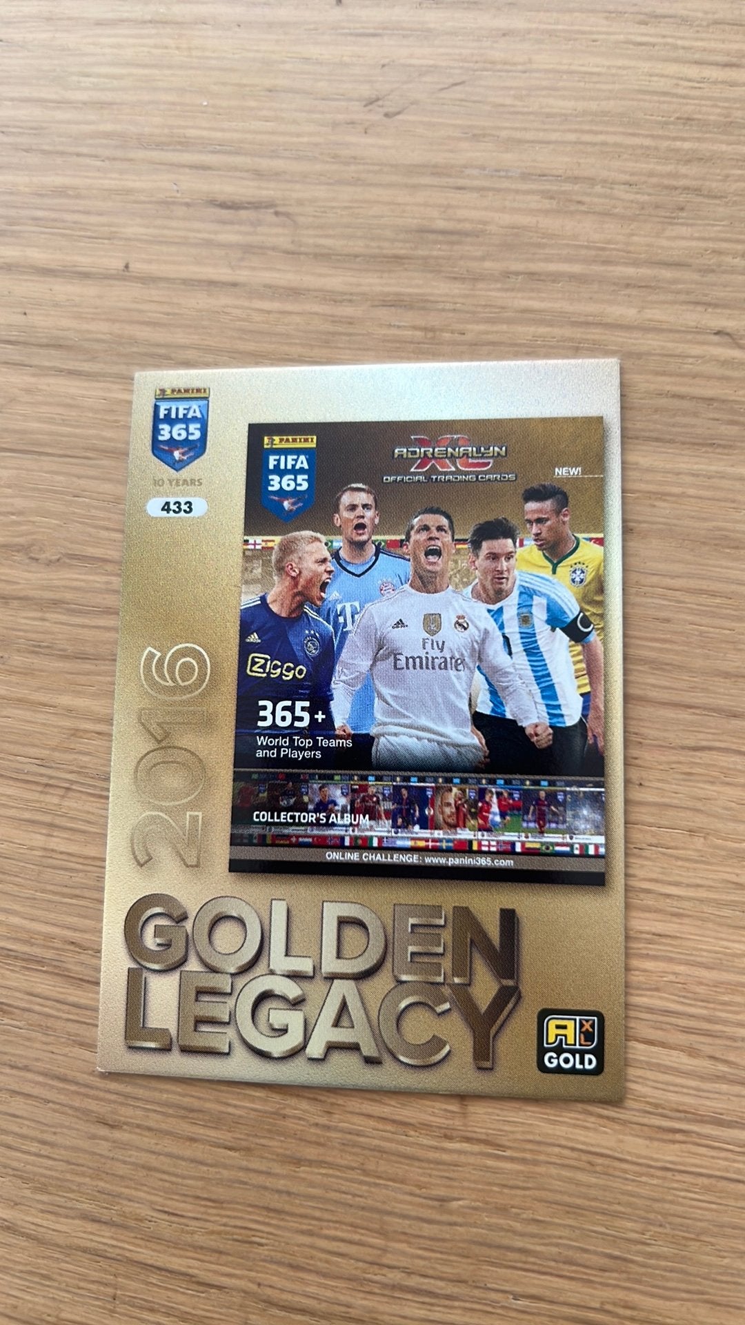 9 golden legacy kaart (panini), Ophalen of Verzenden, Zo goed als nieuw