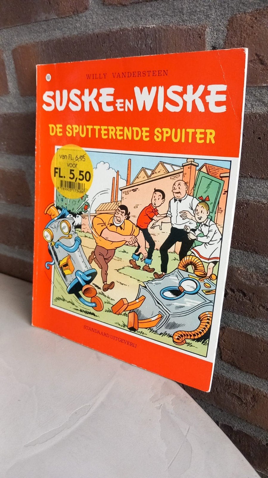 Suske en Wiske - De Sputterende Spuiter, Boeken, Stripboeken, Eén stripboek, Ophalen of Verzenden, Gelezen, Willy Vandersteen