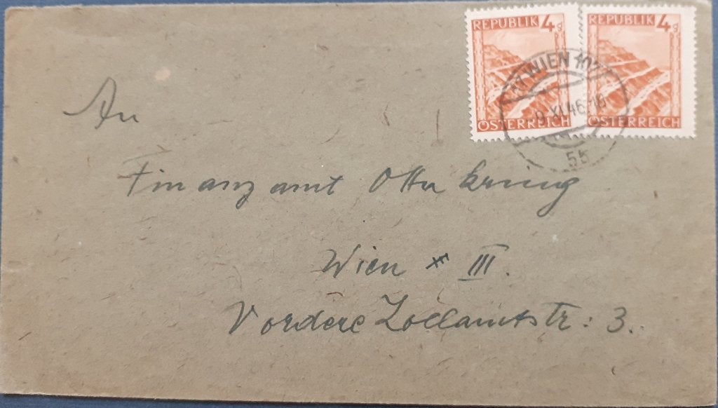 Oostenrijk Envelop 1946, Ophalen of Verzenden, Envelop