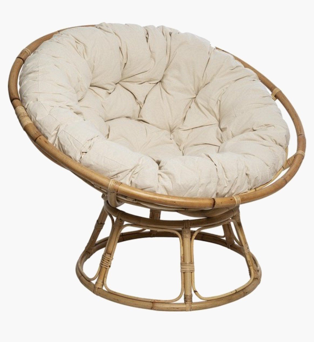 Rotan Papasan Stoel van jysk met Comfortabel Kussen, Overige materialen, Overige kleuren, Zo goed als nieuw, Eén