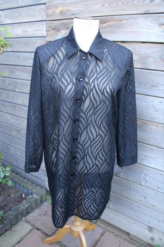 Vest/ blouse zwart Presence mt 40 tranp Vaste prijs AANBIEDI, Kleding | Dames, Maat 38/40 (M), Presence, Zwart, Ophalen of Verzenden