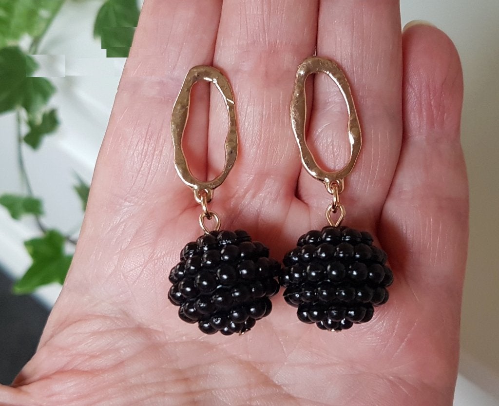Parel Balletjes Oorbellen Zwart of Wit, Overige materialen, Verzenden, Wit, Nieuw