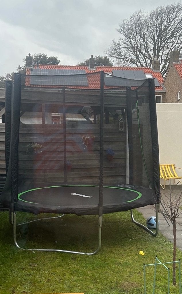 Trampoline 251x251, Ophalen, Zo goed als nieuw