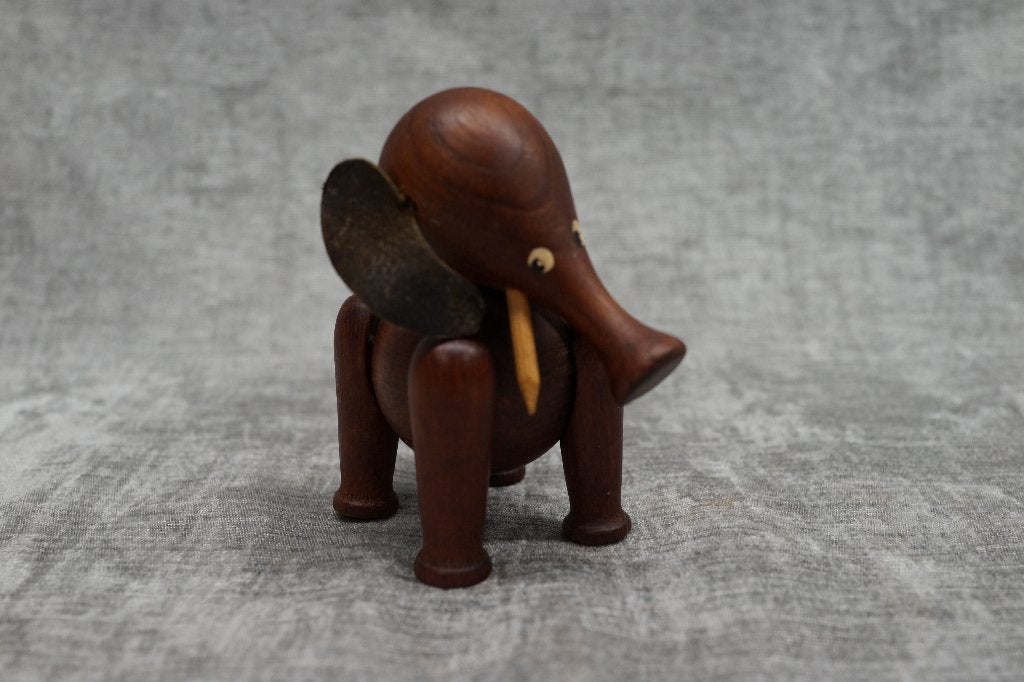 Vintage houten Olifant mid-century modern Kay Bojesen, Antiek en Kunst, Kunst | Designobjecten, Ophalen of Verzenden, Pop/figuur