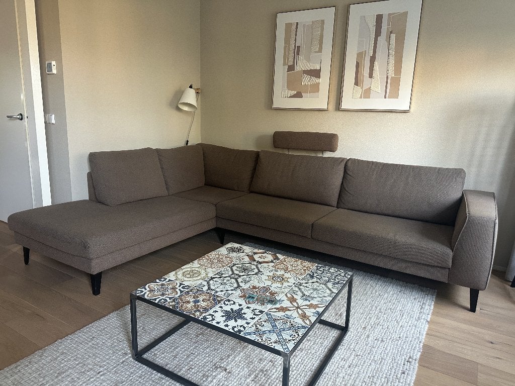 Zitcombinatie/ hoekbank stof, Ophalen, Gebruikt, Hoekbank, 300 cm of meer