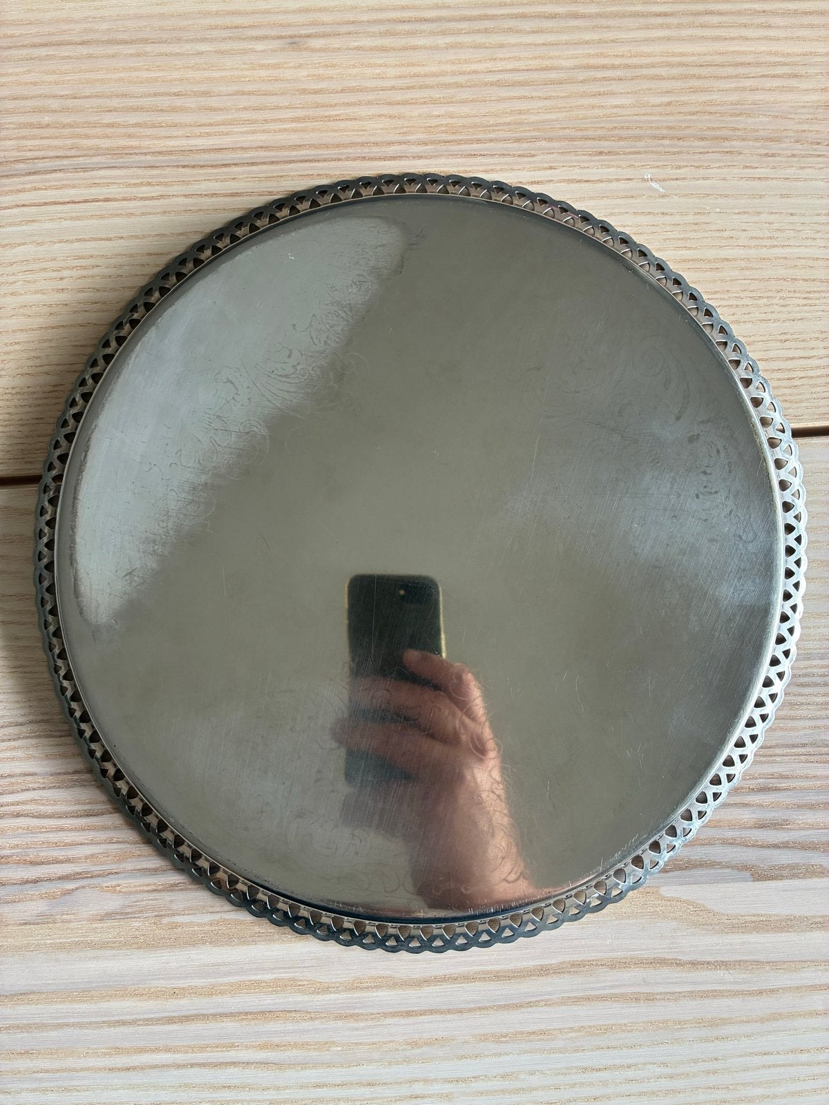 Vintage Zweeds Verchroomd Dienblad S-Metall 31,5cm, Ophalen of Verzenden