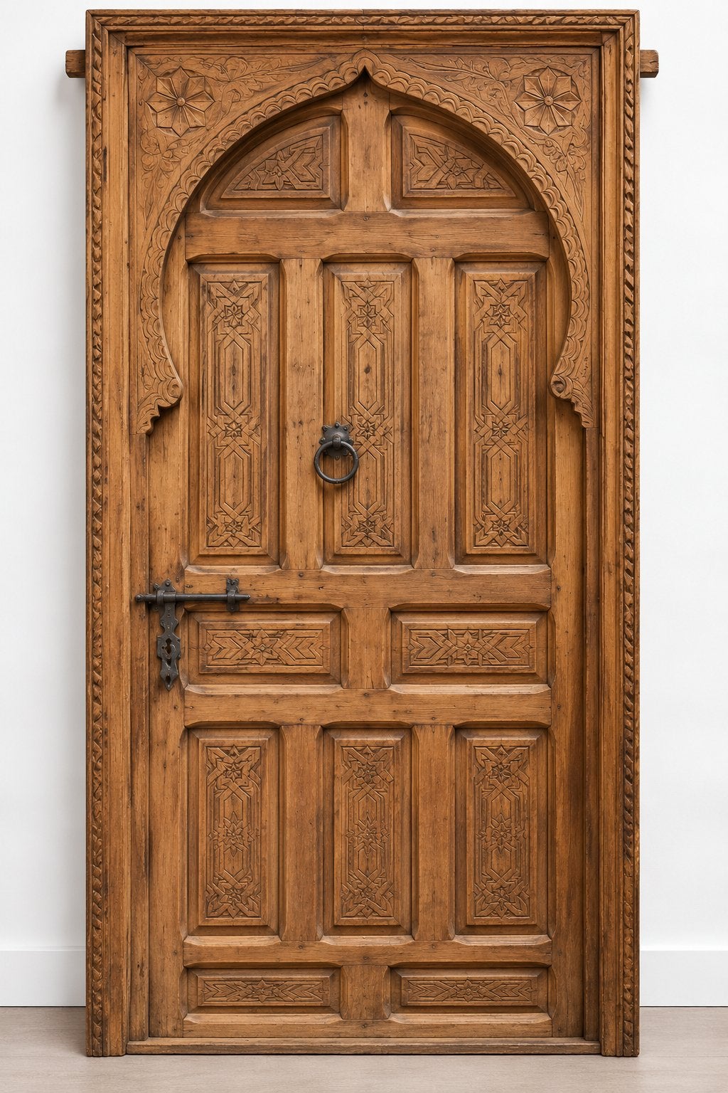 Prachtige handgesneden Marokkaanse deur 205 x 97, Ophalen
