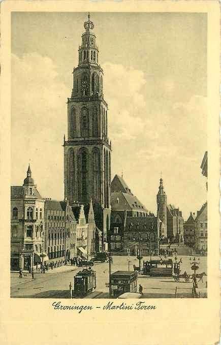 301-106-009 Groningen Martini toren, Verzenden, Voor 1920, Groningen