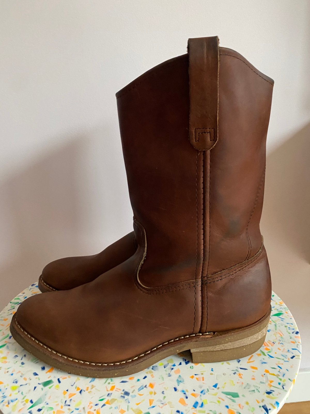 Red Wing 8159 Pecos nailseat Amber Harness US9,5E/EU42,5, Kleding | Heren, Bruin, Boots, Ophalen of Verzenden, Zo goed als nieuw